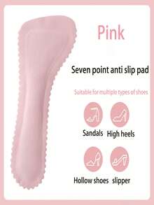 1 双女士高跟鞋鞋垫，3/4 长度鞋垫，适用于高跟鞋、平底鞋、凉鞋，防滑、超薄透气吸汗自粘鞋垫