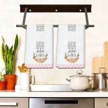 Juego de 2/4 piezas, toallas de plato, toallas impresas con texto, paños modernos de microfibra súper absorbentes, trapos de cocina y hornear, paños de cocina, trapos de limpieza, toallas de mano, toallas de té, ultra suaves y altamente absorbentes, decoración de cocina, regalo para vecinos, regalo para mamá, regalo de cumpleaños, regalo de inauguración de casa para amigos, accesorios de cocina, artículos de primera necesidad diaria