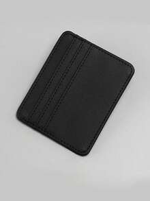 1 قطعة حامل بطاقات صغير سعة كبيرة متعدد الوظائف بفتحات بطاقات أنيقة من جلد البولي يوريثان، أفكار عيد الحب الرسمية/الأعمال - متعدد الألوان - مشاهدة 9