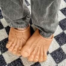 2 piezas de Nuevas pantuflas de felpa con diseño de monstruo para disfraz de Halloween, decoración para fiesta de disfraces, accesorios de cosplay para los pies - Multicolor - Ver 12