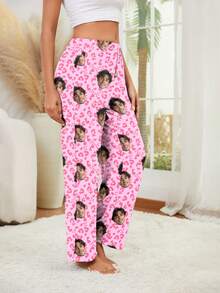 Printstory Customized Women's Pajama Pants, Can Print Any Pattern, Personalized Gift, Suitable For Family, Friends And Holiday Gatherings - Multicolor - View 3