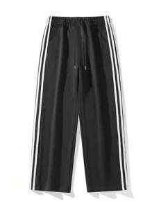 Men's Casual Comfortable Loose Drawstring Sports Wide Leg Pants,Minimalist Sweatpants