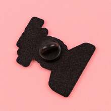 1pc Creative English Letter Cartoon Metal Brooch, Can Be Used As Jewelry, Badge Or Clothing Brooch - NR11114 - View 5