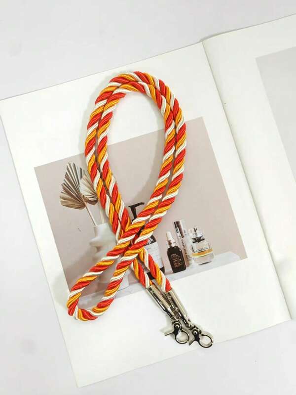 PU Leather Braided Rope Handles For Handbag Shoulder Bag Strap Handmade Bag DIY Accessories Alloy M Crochet