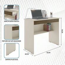 Multipurpose Desk Dressing Table With Drawer - Ideal For Computer, Home Office And Dressing Table - 香檳色 - 查看 3