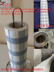 1 Roll Sheets Slouchy Rags, Disposable Kitchen Paper Towels, Washable Wet And Dry Towels, Dishcloths, Non-Stick Oil Rags, Degreasing Towels, Household Cleaning Rags, Drying Cloths, Cleaning Supplies, Cleaning Tools, Plaid Pattern Washable Kitchen Dishcloth Disposable Wet And Dry Dish Towel, For Outdoor, Camping