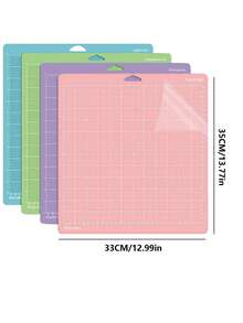 1 Tấm Thảm Cắt Họa Tiết Kẻ Sọc, Thớt PVC Trong Suốt Cho Đồ Thủ Công DIY - Trong sáng - Xem 4