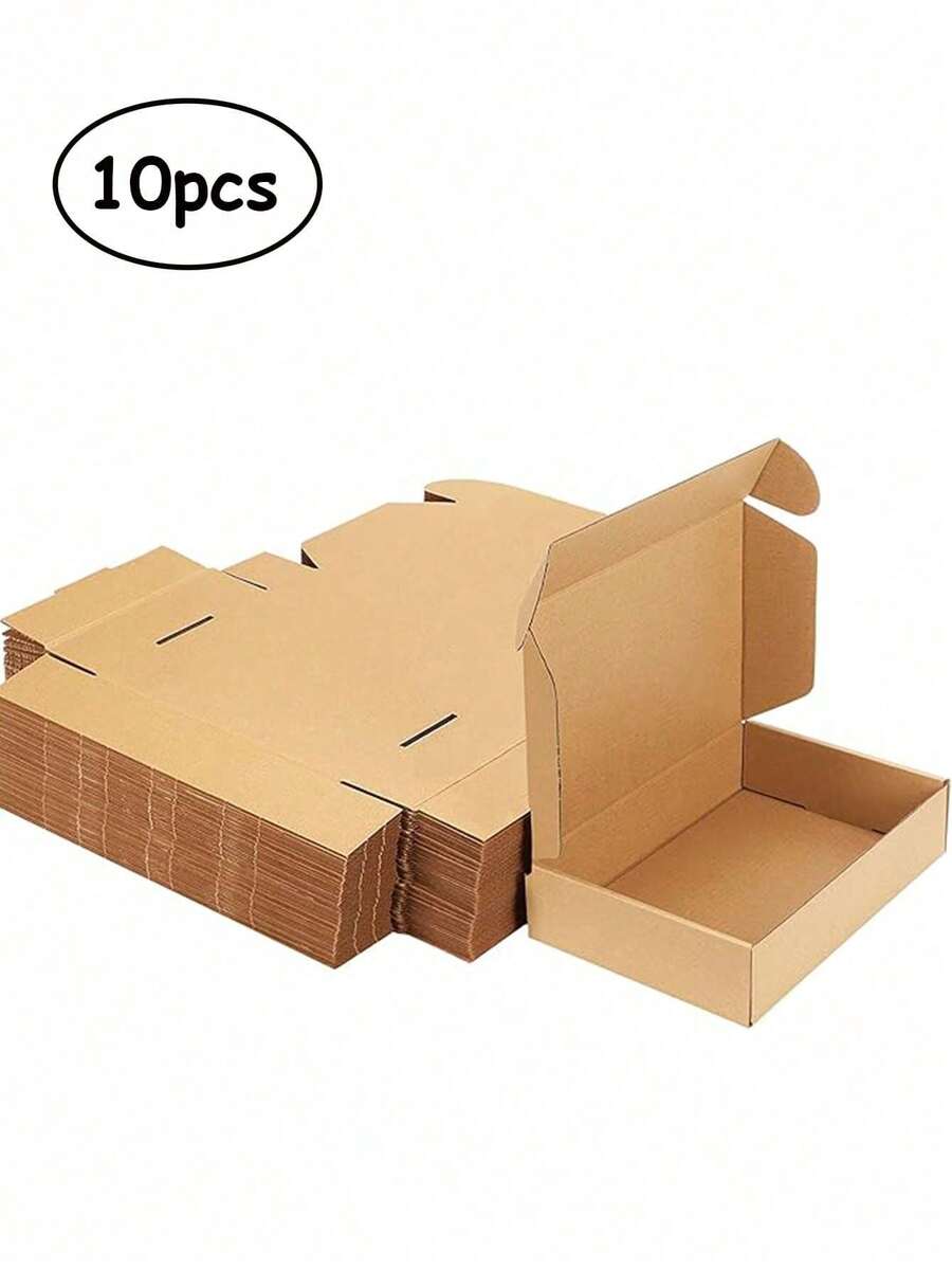 10 件硬纸飞机形礼品盒，坚固的包装盒，适用于装饰、礼物交换、派对、婚礼、母亲节、圣诞节和节日、运输纸箱