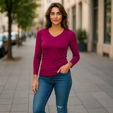 Women T-Shirts - Purple - View 2