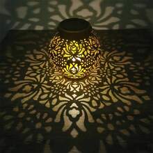 NetHong NEW 2Pcs Solar Powered LED Light Lantern Hanging Outdoor Garden Lamp Yard Decor UK - Bronze a - View 8