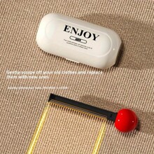 2-In-1 Expandable Clothes Defuzzer & Pet Hair Remover - Reusable Fabric Cleaning Tool With Built-In Tacky Roller, Ergonomic Handle, Easy To Remove Dust & Pet Hair, Black & White Options, Lint Remover
