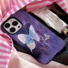 Funda para teléfono 1 película protectora 2 en 1: duradera, absorbente de golpes, elegante, Compatible con 16, 15, 14, 13, 12, 11, Plus, Pro, - Cueva grande dos en uno - Ver 2