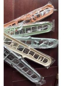 5/8Pcs Expandable Folding 9-Holes Hanger, Heavy-Duty Foldable Hangers With 9 Holes, 9-Hole Clothes Hanger, Storage Non-Slip Drying Clothes Rack, Room Decor, Home Decor, Bed Room Decor, Dress, Pants, Shoes, Jeans, Boots, Skirt, Spring, Minimalist, Summer Tops, Durable, Foldable Design For Efficient Storage Of Shirts, Pants, Bags & More - Ideal For Dorms & Bedrooms, Clothes Organizer Storage