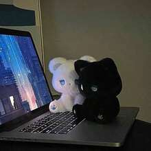 1 件 - INS 风格可爱毛绒泰迪熊娃娃，Emo 卡哇伊填充动物娃娃，女士礼物，圣诞礼物，生日礼物 - 彩色 - 查看 1