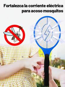 Bug Zapper Racket - Large Electric Fly Swatter And Mosquito Killer For Indoor And Outdoor Insect Control - Battery Operated Tennis Racquet - Portable Mosquito Killer - US A Type Plug(110-127V) - View 10