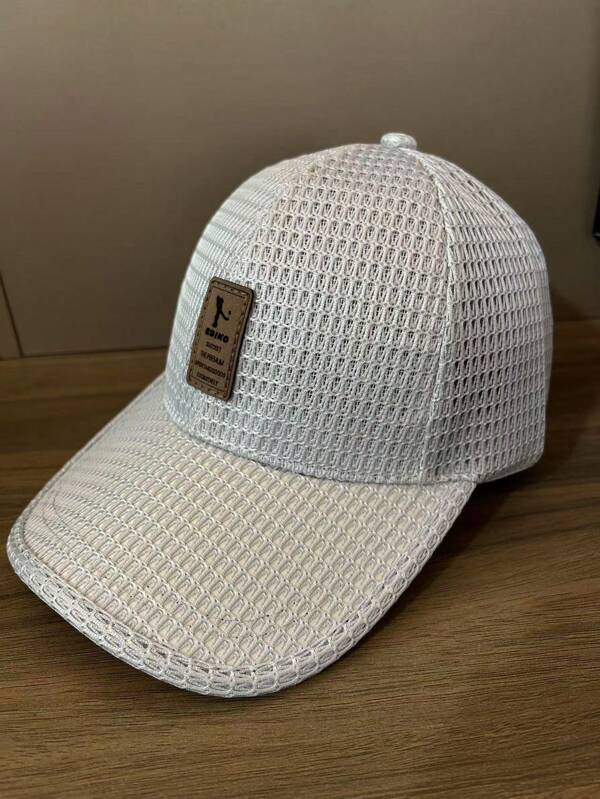 Mesh Baseballkappe, breitkrempiger Sonnenhut, atmungsaktive sonnenschützende Kappe für Herren, Sommer