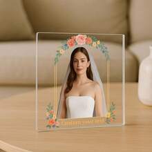 1件定制爱心花系列亚克力挂饰 - 可定制文字、姓名和专属花卉图案，寓意“爱在此滋生”。适合母亲节、生日或家居装饰，作为家人送给母亲的一份真挚礼物，传递爱与感激。 - 薑色 - 查看 3