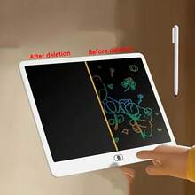 1 pieza Tableta de escritura LCD de 13/16 pulgadas, Pizarra de garabatos para niños, Tablero de dibujo LCD de pantalla grande