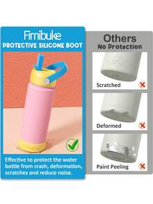 Insulated Water Bottle With Straw, 18oz 18/8 Stainless Steel Water Bottles With Lid, Tumbler Double Wall Vacuum Leak Proof Water Bottle For School, Sports, Travel - B8.Black - 查看 5