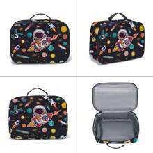 2 PIEZAS Mochila de vuelta al colegio para niños y niñas, con impresión creativa, ideal para estudiantes de primaria, secundaria y preparatoria, mochila escolar de gran capacidad de 16 pulgadas con lonchera