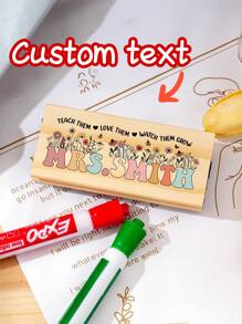 1pc Custom Personalized Teacher Whiteboard Eraser With, Custom Preschool Teacher Name Eraser Gifts, Hand Painted, Custom Teacher Appreciation Gifts,Personalized Gifts, Holiday Decorations, Gifts For Teachers, Creative Teacher Gifts, Back To School Gifts,There Are 23 Styles To Choose From