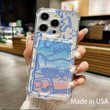 Funda transparente para teléfono con ranura para tarjetas, compatible con phone 16, 15, 14, 13, 12 y 11 - Colores mixtos 1 - Ver 4