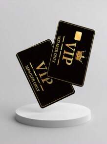 1 件豪华 VIP 图案贴纸，信用卡皮套，PVC 防指纹超薄耐用防刮隐私卡贴花，适用于 DIY 时尚装饰，保护银行卡、交通卡、学生证、学校用品和返校用品