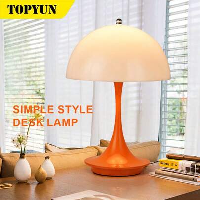 1 PC Small Bud Shaped Desk Lamp, Rechargeable, Long-Lasting Battery, Portable, Nordic Modern, Minimalist Style, Suitable For Living Room/Bedroom Bedside/Indoor Atmosphere Decoration Desk Lamp LED Table Lamp
