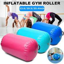Air Roller Gymnastics Barrel Tumbling Mat Inflatable 60 75 90 CM Air Spot Tumble Track Mat Backbend Trainer With Electric Air Pump For Training Yoga Backflip Home Use - GreenAirRoller - View 4
