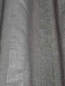 Transparent Curtain With Fine Stripes (1 Piece), Size 140*260 Cm, Lightweight And Breathable, Decorated With Silver Threads, Soft Light Incidence, Suitable For Living Room, Bedroom, Balcony And Other Living Areas - 深灰色 - 查看 3