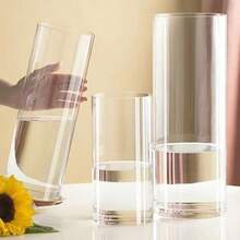 1 Bình hoa trong suốt, Bình Acrylic tối giản hiện đại đựng hoa tươi và cây, Bình hoa để sàn không vỡ, Trang trí bàn trong nhà, Bình đựng cây thủy sinh - Trong sáng - Xem 4