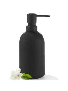 1 Peça Dispensador de Sabão Recarregável Preto Fosco de 16oz, Adequado para Bancadas de Banheiro e Cozinha