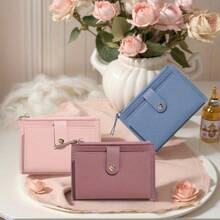 Mini Wallets, Pocket Wallets, Fashionable And Minimalist Booths, Ultra-Thin, Lightweight And Portable, Cash, ID Cards, Credit Cards, Coins, Birthday Gifts, Anniversary Gifts, Lover's ID Card Storage Bags, Travel Essentials, Back-To-School Coin Purts, ID Card Storage Bags, Exquisite And Small Gifts For Classmates, Friends, Teachers And Family, School Necessities