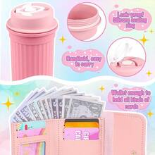 Girls Toy Wallet, Toddler Wallet, Includes Pretend Makeup, Princess Toy Set, Containing Handbag, Phone, Watch, Scarf, Children's Toy Wallet, Birthday Gift, Suitable For Girls Aged 3, 4, 5, 6 And Above