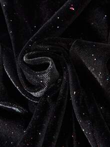 Fashion Girls' Shiny Fabric Wide Leg Pants, Suitable For Spring, Autumn, Winter, Birthdays, Parties, Cute, Casual, Streetwear, Outdoor, Elegant, Easy To Match With Daily Wear