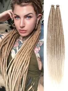 18 Inch / 24 Inch Dreadlock Extensions 0.6 Cm Width 20 Strands-Natural Black, Soft Hippie SE Dreads Synthetic Loc Extensions For Women And Men - Multicolor - View 27