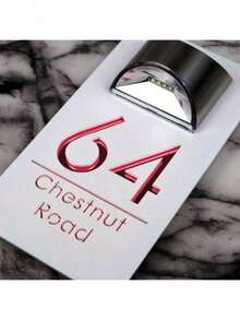 1 件定制太阳能门牌号 - 优雅的 3D 浮雕设计，自动夜间照明，门口个性化地址牌，生日、圣诞节、毕业典礼、万圣节、婚礼、派对、万圣节、感恩节、房间装饰的礼物，多功能、可调节、防霉、装饰性、精致、时尚、可爱、迷人，