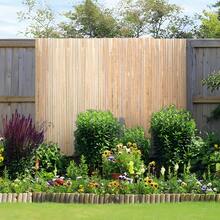 Natural Bamboo Privacy Fence Screen, Privacy Bamboo Slat Fence, 6 Ft H X 16 Ft L Decorative Bamboo Screen Panel, For Garden, Backyard, Balcony, Patio, Pool Side - 6 Ft H X 16 Ft L - View 1