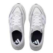 Adidas Zapatillas de running para mujer LIGHTBLAZE LP, zapatos de running con amortiguación y transpirables para carreras de larga distancia en carretera JS3197 - Gris claro/blanco - Ver 4
