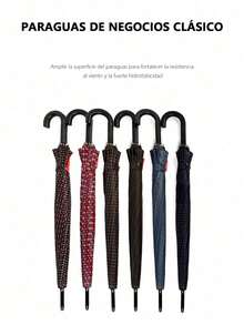 Boga Paraguas, sombrilla, sombrilla anti-ultravioleta, refuerzo de doble propósito, protector solar de vinilo, sombrilla, varilla recta, mango largo, doble a prueba de viento ampliado, paraguas de seguridad portátil para automóviles de negocios, paraguas de metal duradero resistente a las tormentas, fibra completa - Multicolor - Ver 1