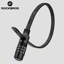 ROCKBROS Helmet Combination Padlock, 54cm Nylon Anti-Theft Lock For Bicycle Helmet Motorcycle E-Bike Scooter 3-Digit - 彩色 - 查看 1