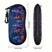 1 件，万圣节眼镜盒，月夜场景和女巫鬼屋/霓虹骷髅派对，家居必需品，眼镜用品，耐用收纳工具，时尚男女眼镜配件，眼镜 > 学校，便携式收纳袋，太阳镜收纳袋，趣味印花设计眼镜盒，送给朋友/亲戚的节日礼物，必备旅行收纳袋，独特的节日礼物 - 彩色 - 查看 8