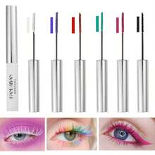 NKTWEAFVDERETAILLLC BONNIE CHOICE 6Pcs Colored Mascara Set For Eyelashes, Red Pink Purple Green White Black Colorful Mascara Waterproof Charming Long Lasting Voluminous Eye Makeup Mother's Day Gifts For Women - 6 Colors - View 1