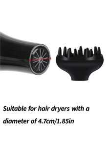 Difusor de viaje amigable para cabello rizado/ondulado/rizado - Accesorios de secador de pelo de calidad de salón, herramienta volumizadora sin daño por calor | Difusor rizado para rizos naturales, peinado ligero, seguro para el hogar y los viajes, difusor de peinado reutilizable