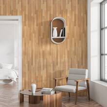 1 Roll Light Color Vintage Wood Grain Contact Paper, Waterproof Self-Adhesive Removable Wood Grain Wallpaper For Wall, Cabinet, Countertop Decoration (15.76*197in) - Multicolor - View 15