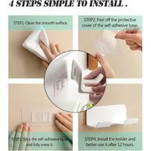 Hair Dryer Storage Rack, Portable Installation Without Punching, Bathroom Hair Dryer Hanging Rack, Multifunctional Bracket