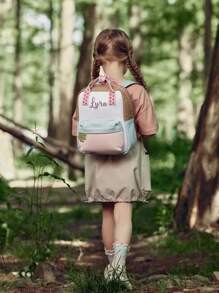 Plecak szkolny dla dzieci – spersonalizowana torba z imieniem, uroczy haft z kreskówkową kreskówką, lekki prezent dla przedszkolaków (3–6 lat), wielofunkcyjny, ozdobny, z literą, stylowy, nowoczesny, kolorowy, uroczy, uroczy, codzienny, niestandardowy, spersonalizowany, wyjątkowy, spersonalizowany, idealny prezent dla niego, idealny prezent dla niej, wielofunkcyjny, ozdobny, z literą, stylowy, nowoczesny, kolorowy, uroczy, uroczy, codzienny, niestandardowy, spersonalizowany, wyjątkowy, spersonalizowany, idealny prezent dla niego, idealny prezent dla niej, Halloween