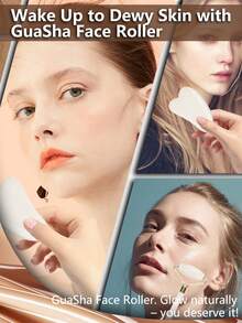 Conjunto de Ferramentas de Massagem de Beleza Facial, Incluindo Rolo, Prancha de Massagem, Prancha de Raspagem das Costas do Corpo, Opções de Rosa e Branco