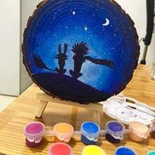 Unfinished Natural With Tree Bark Wood Slices 10 Pcs 4.2-4.7 Inch Disc Coasters Wood Coaster Pieces Craft Wood Kit Circles Crafts Christmas Ornaments DIY Crafts With Bark For Crafts Rustic Wedding - 9件5.1-5.5英寸 - 查看 4