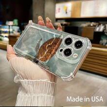 Funda transparente para teléfono con ranura para tarjetas, compatible con phone 16, 15, 14, 13, 12 y 11 - transparente - Ver 3